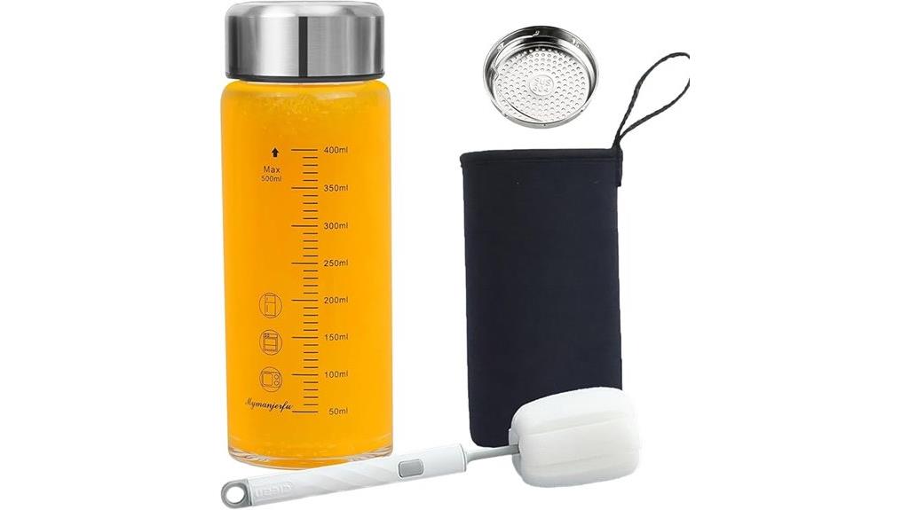 16 oz glass water bottles