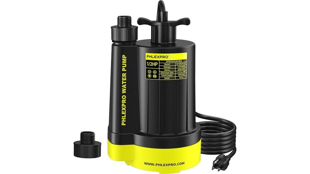1 2 hp submersible pump