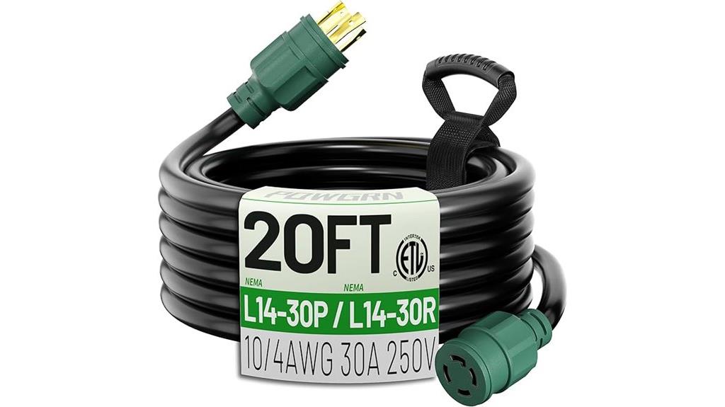 20 foot generator extension cord