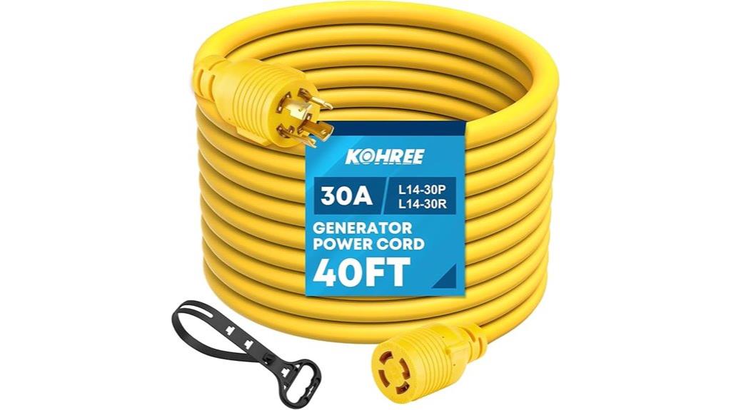 30 amp generator extension cord