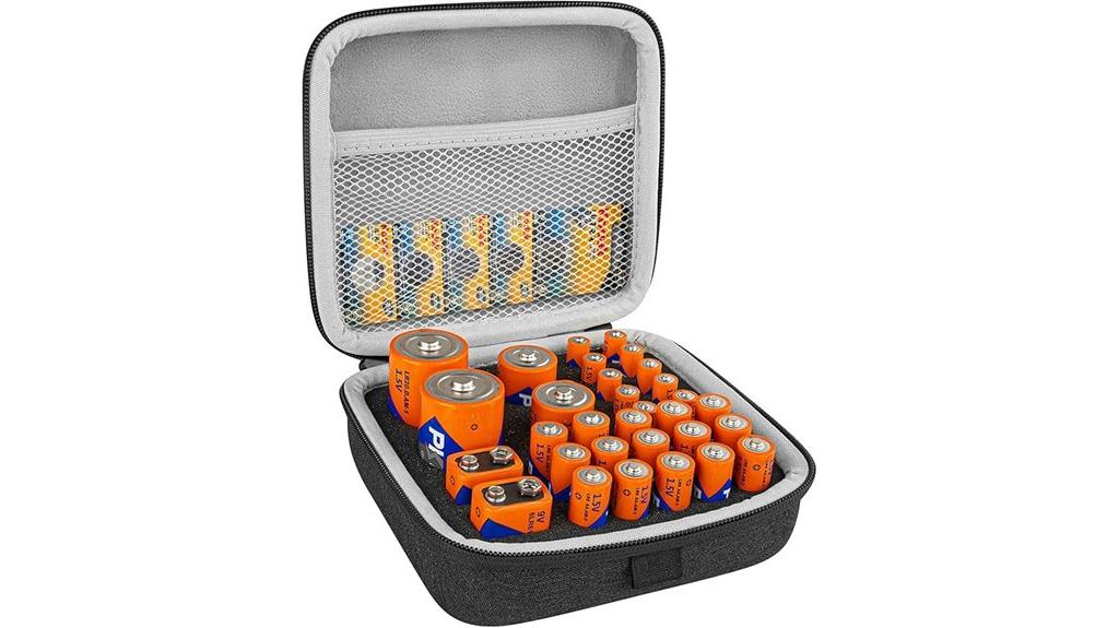 34 battery dark grey organizer