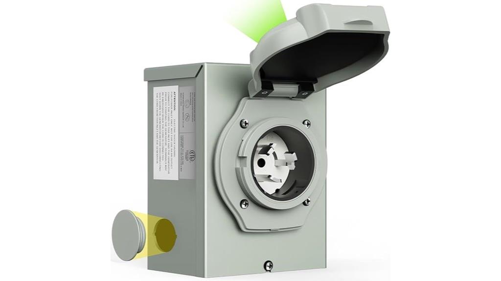 50 amp generator power inlet