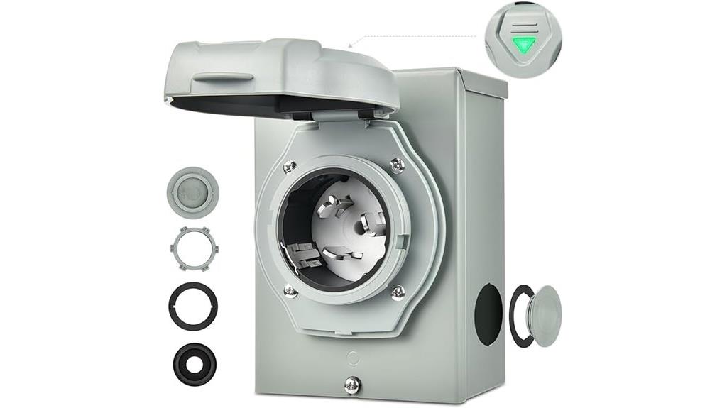 50 amp generator power inlet