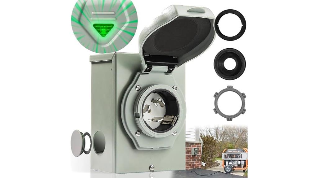 50 amp green power inlet