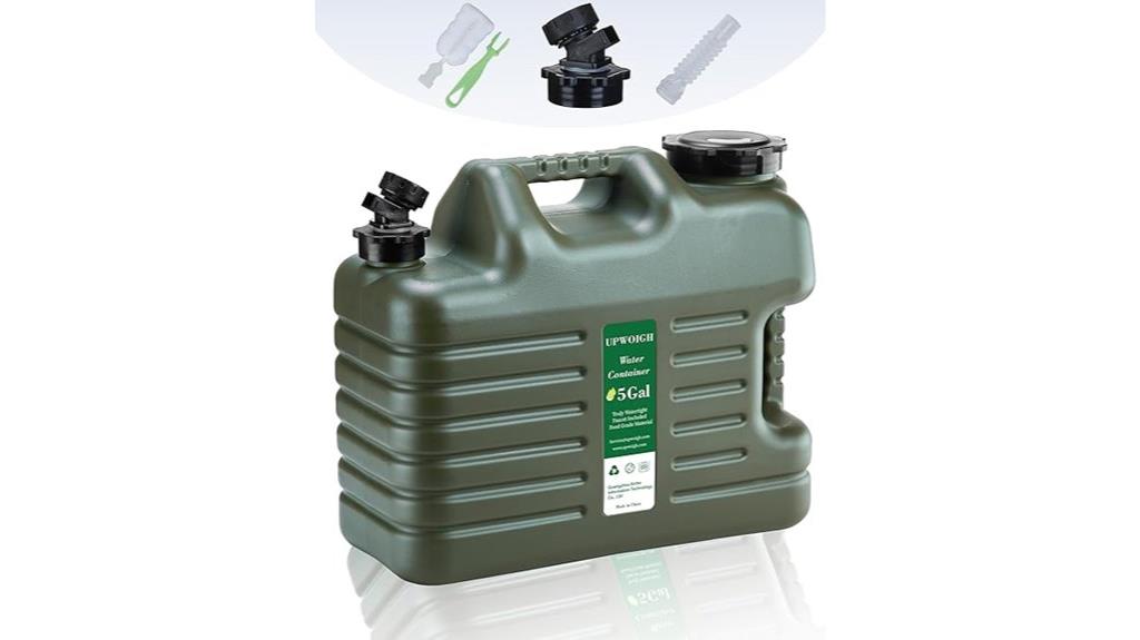 5 gallon camping water jug