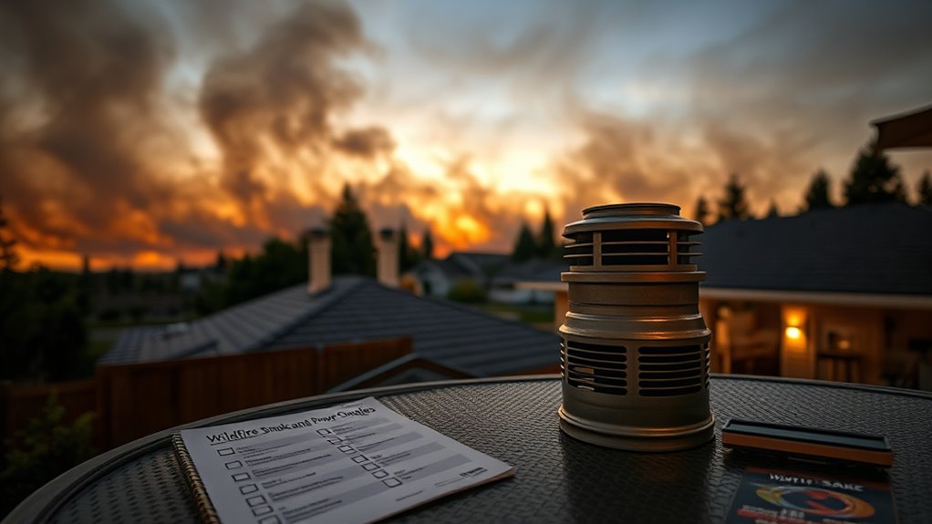 assess filter effectiveness during wildfires