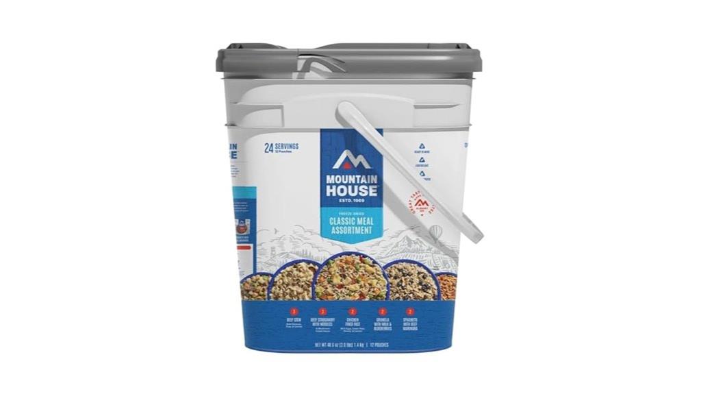 assorted mountain house meals