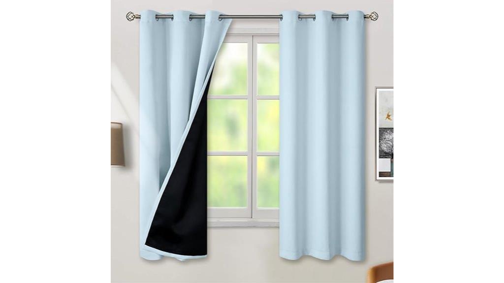 baby blue nursery curtains