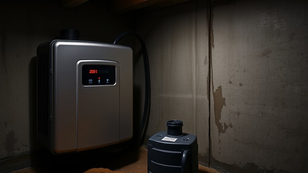 battery backup ensures flood protection