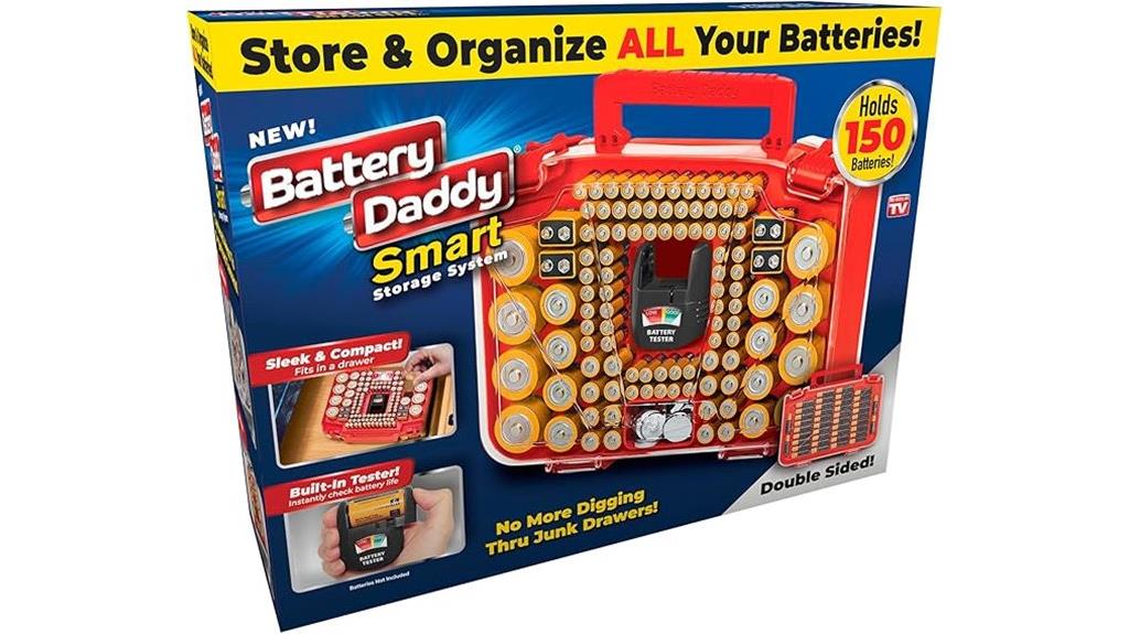 battery organizer and tester
