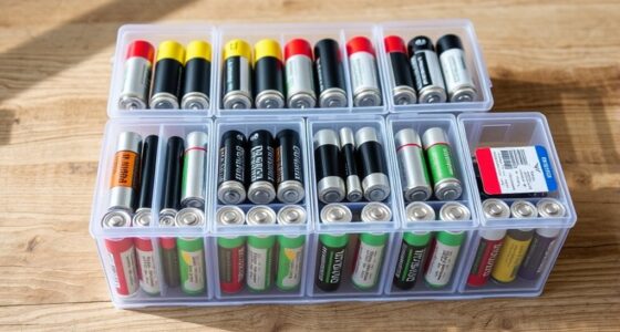 battery organizers for emergencies