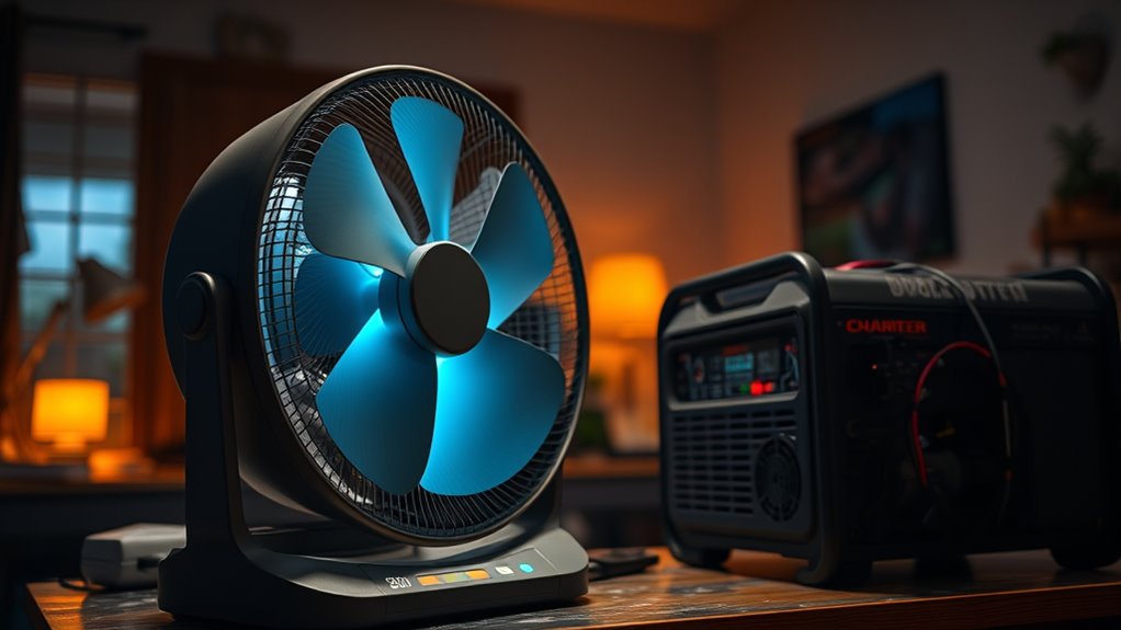 battery powered fans ensure cooling