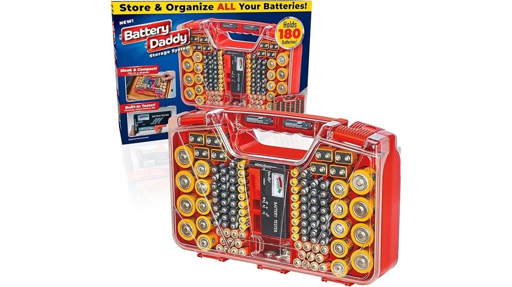 battery storage and organizer