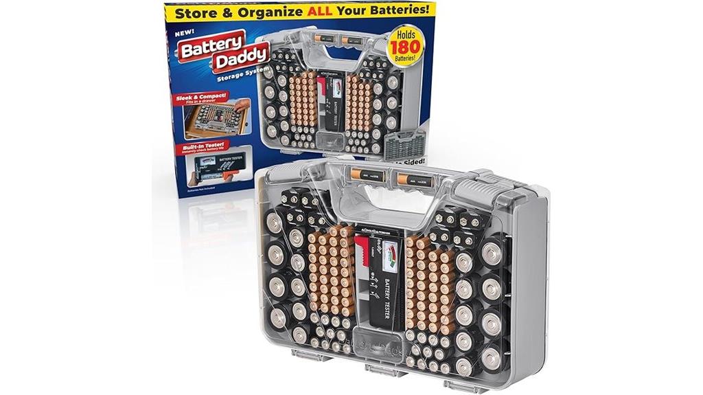 battery storage and organizer