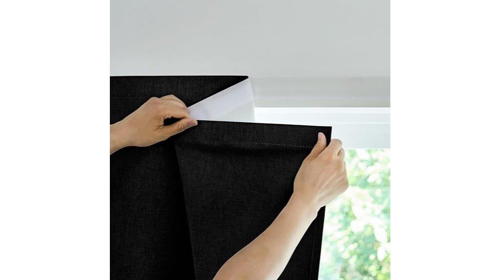 black curtain for privacy