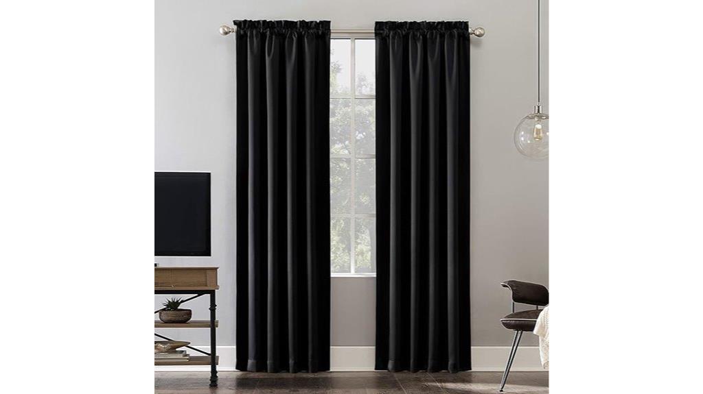 black sun zero curtain