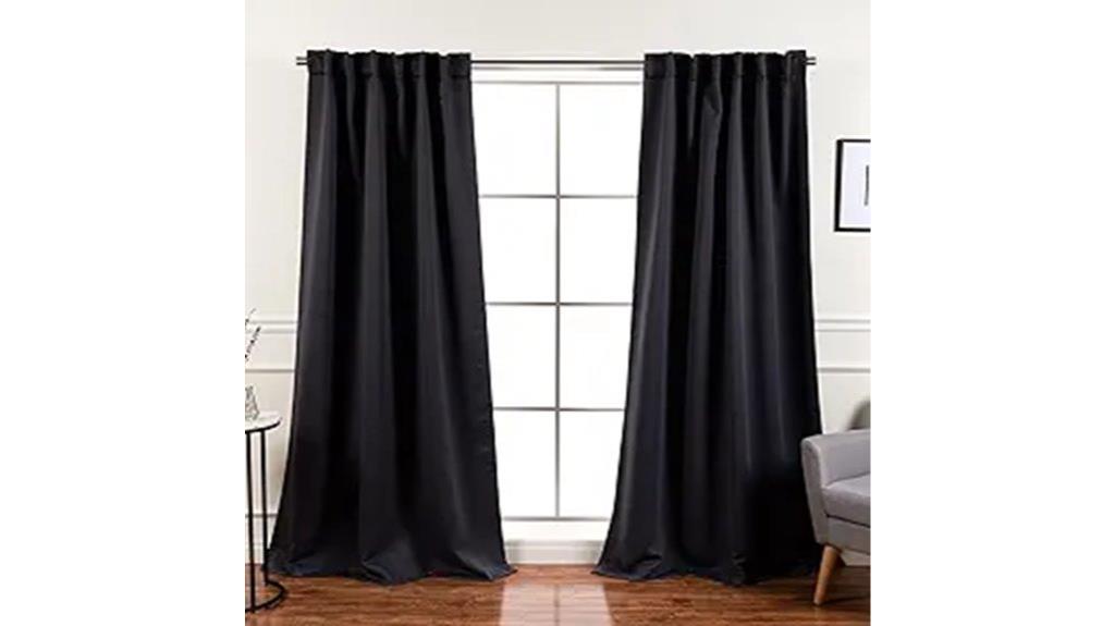 blackout curtain panel set