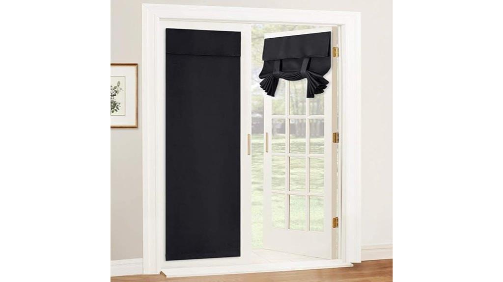 blackout door curtain dimensions