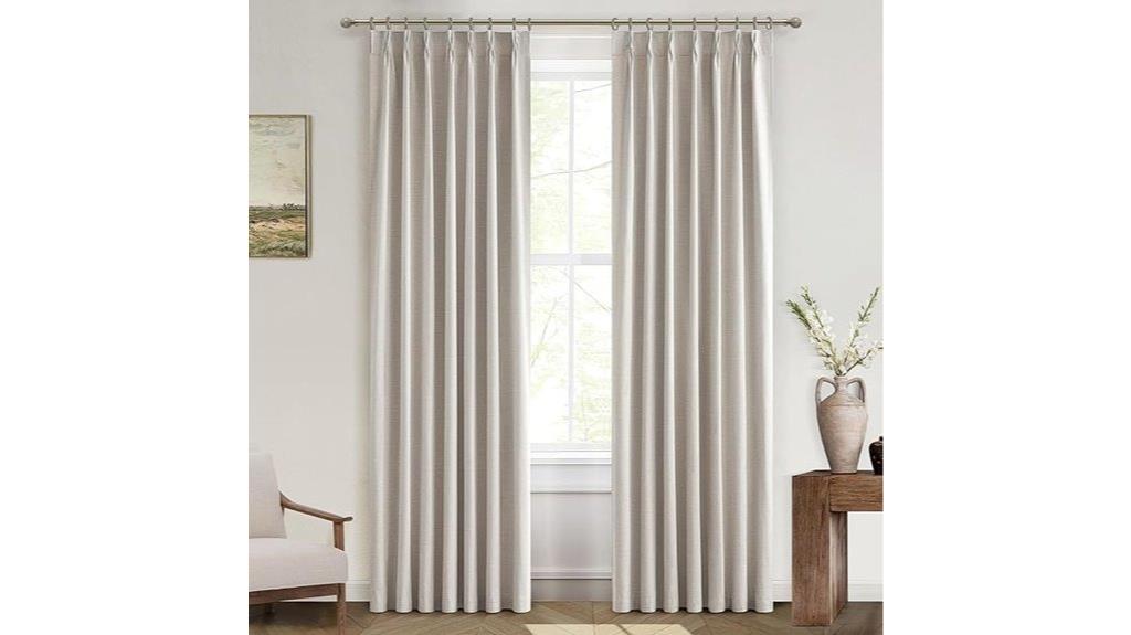 blackout linen curtain panels