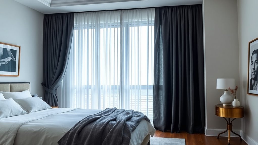 blackout linen thermal curtains