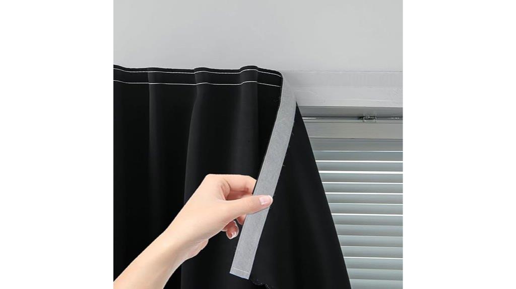 blackout self stick curtains