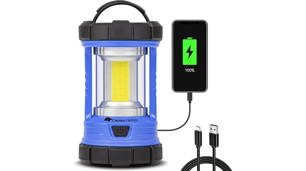 bright rechargeable camping lantern