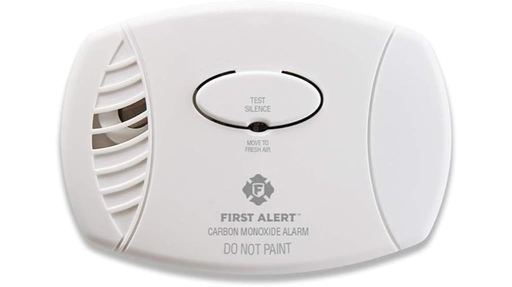 carbon monoxide detector with battery