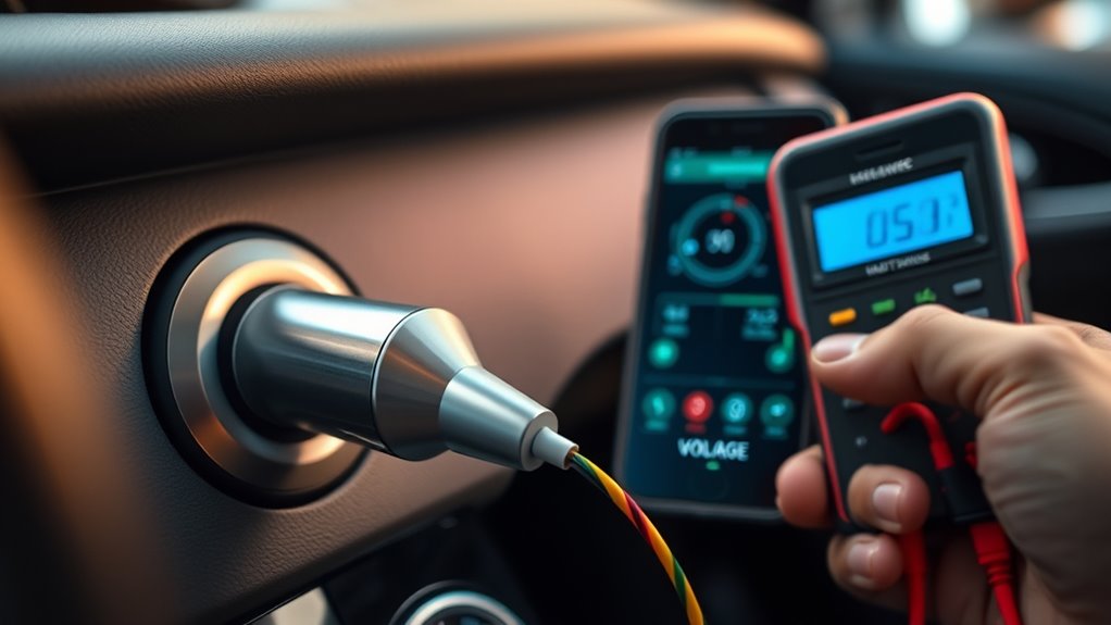 check charger for damage