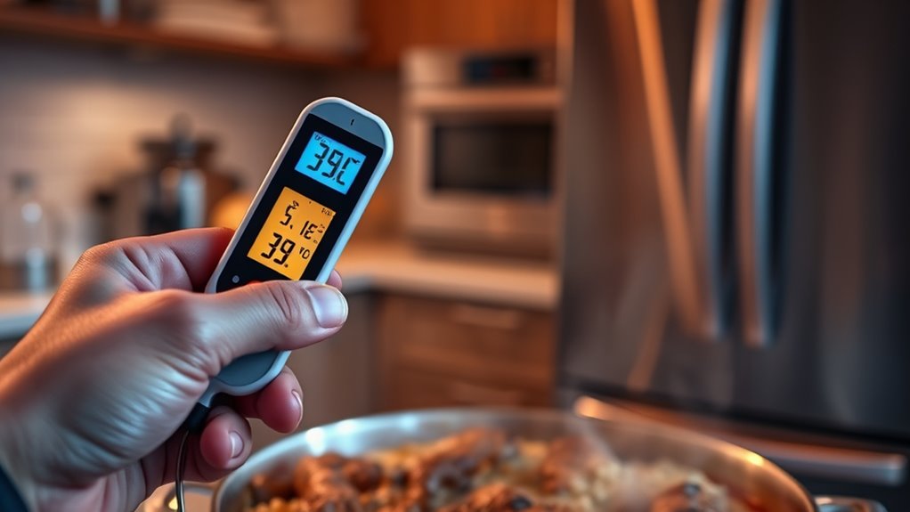 check food temperatures regularly