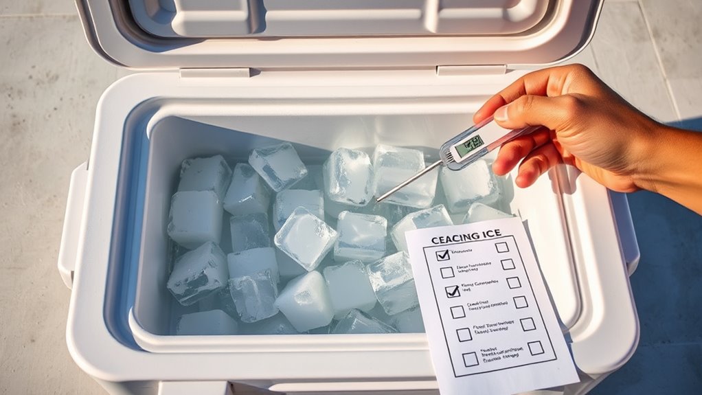 check ice temperature integrity