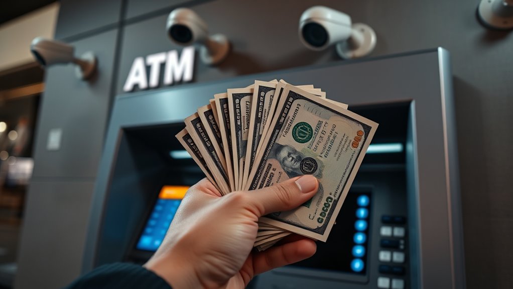 choose busy well lit atms