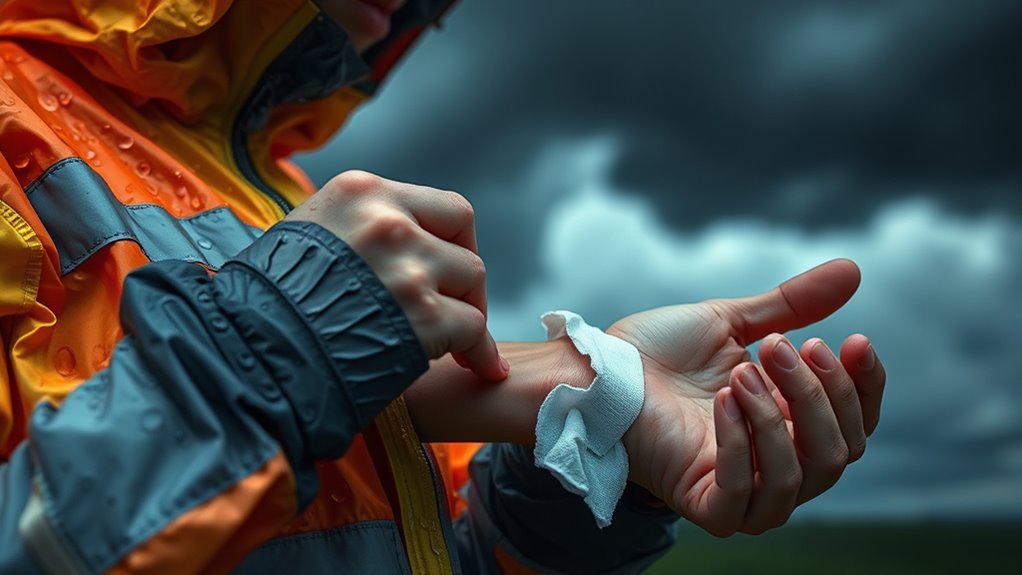 clean disinfect bandage protect