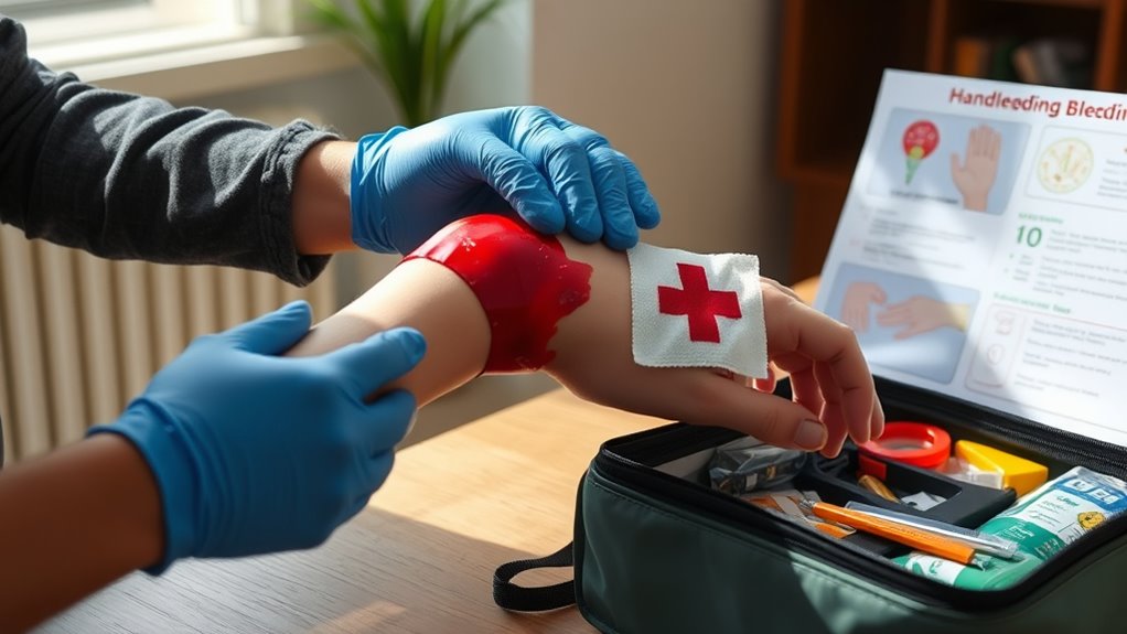 control bleeding prevent infection