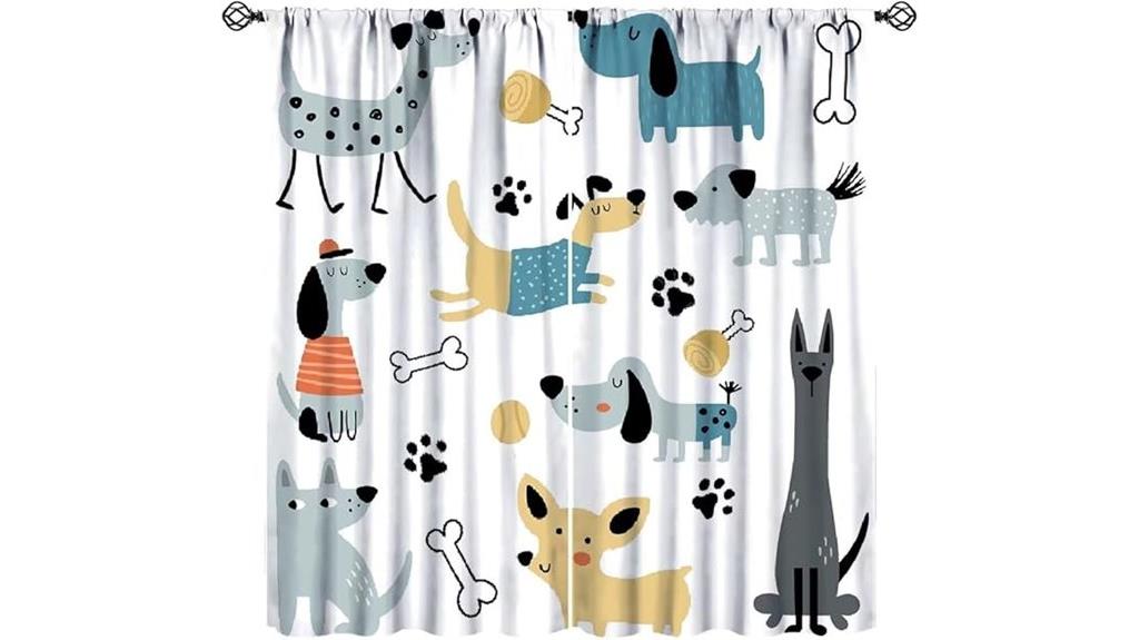 dog themed cartoon paw prints