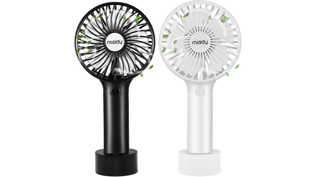 dual battery portable fan