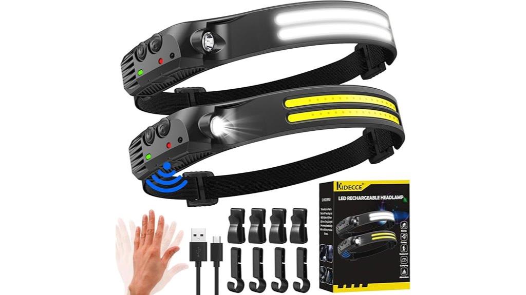 dual rechargeable led headlamps
