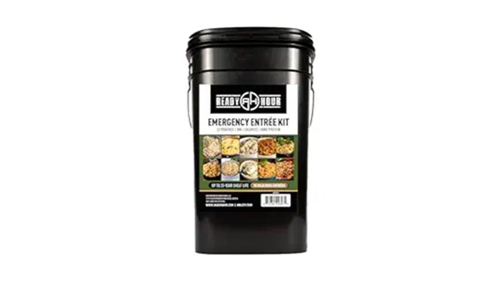 emergency 120 serving food bucket