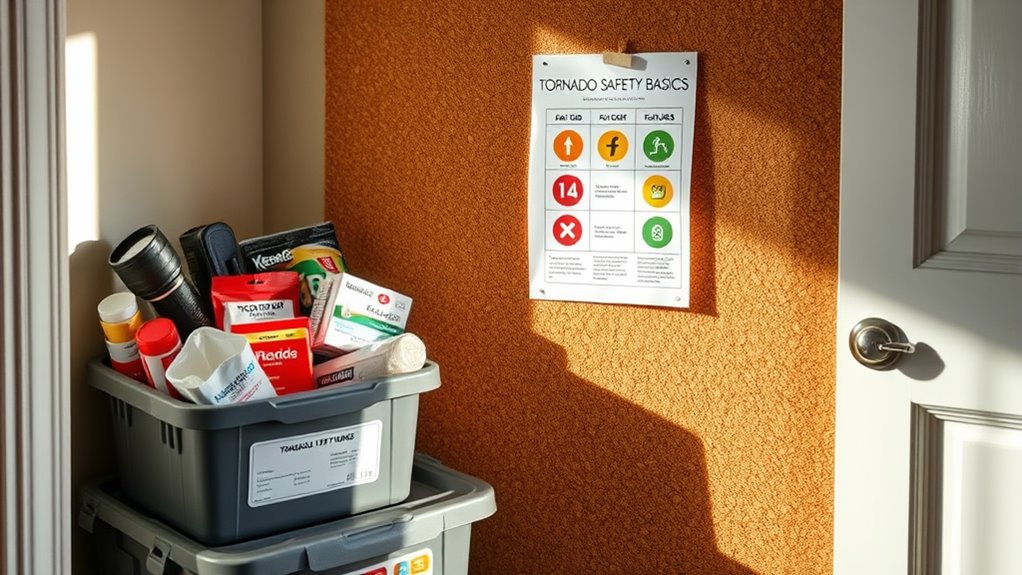 emergency kit and safe room