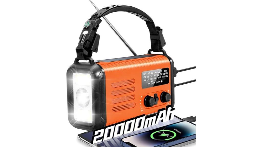 emergency radio with power