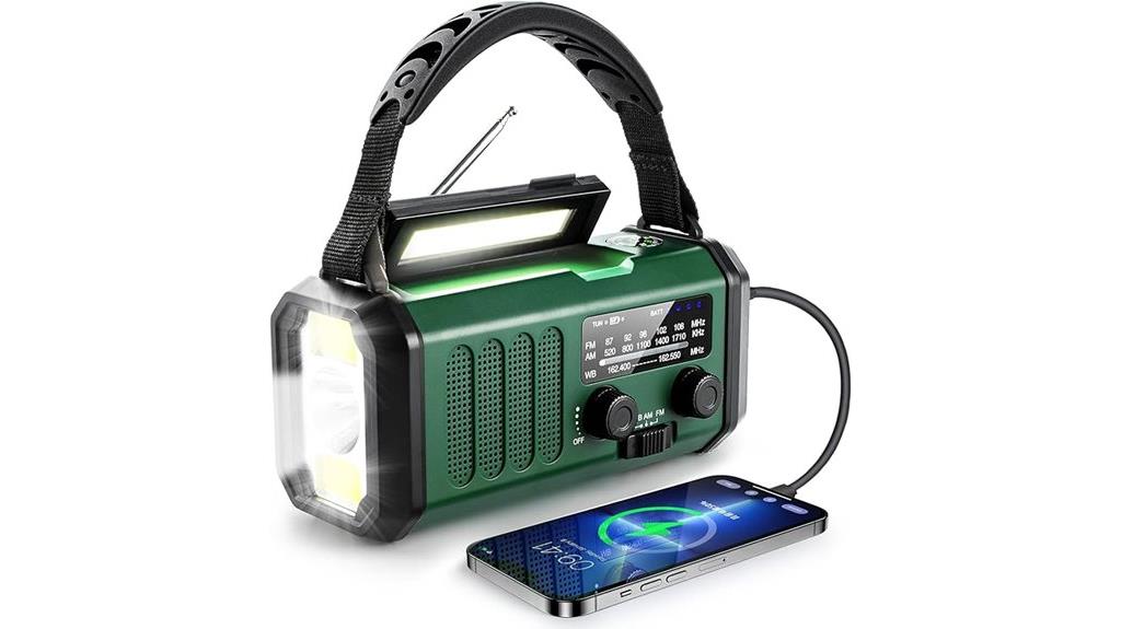 emergency radio with solar power