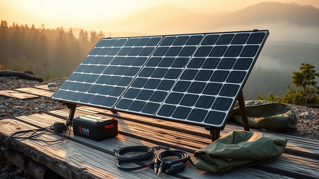 emergency solar system setup