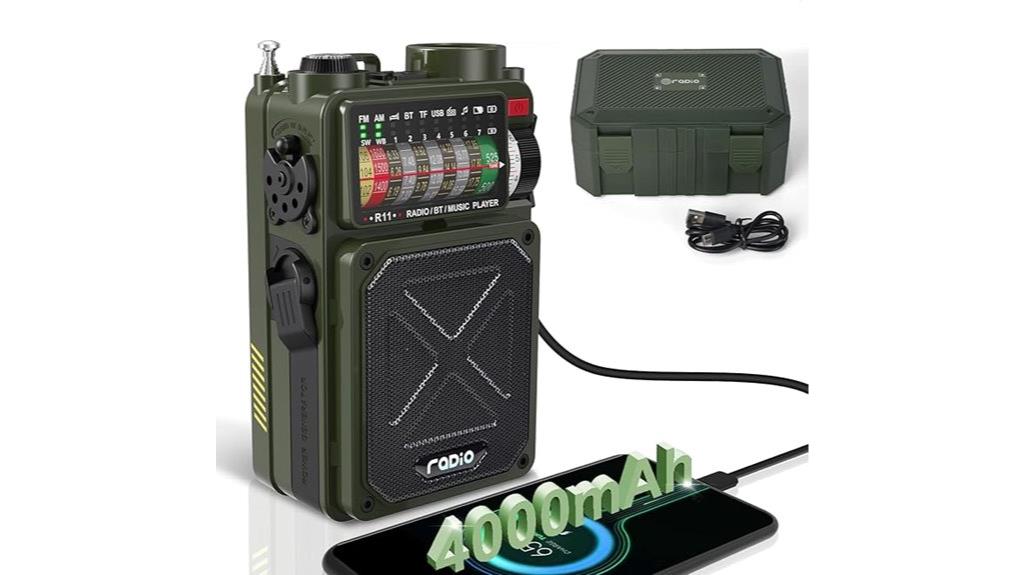 emergency weather bluetooth radio