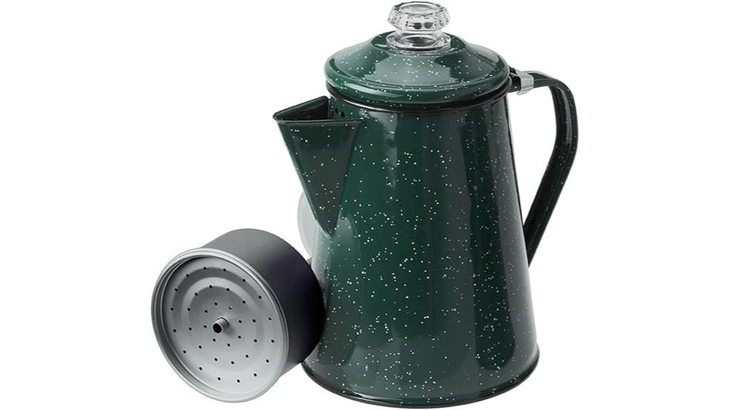 enamelware camping coffee kettle
