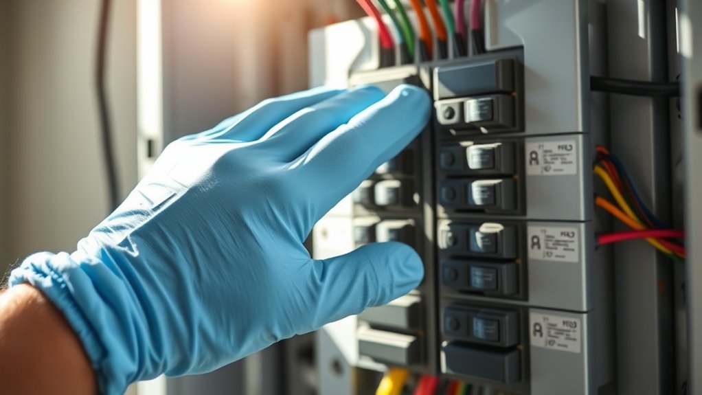 ensure safety and inspect electrical system