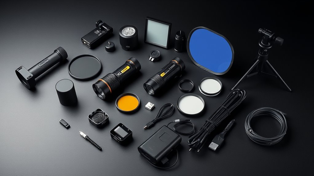 essential blackout lighting components