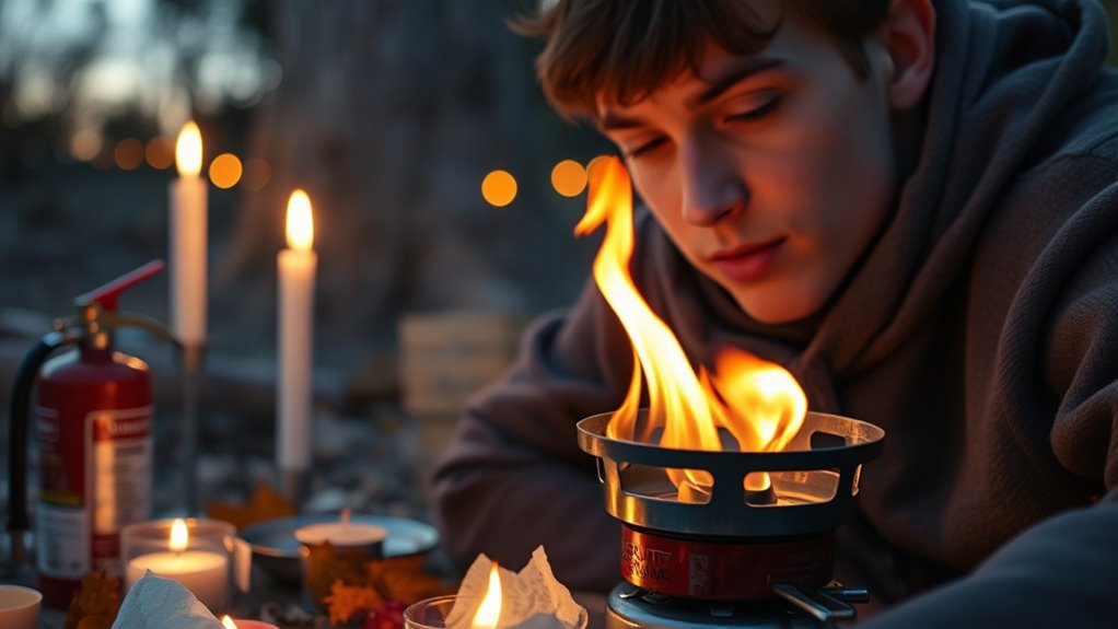 follow fire safety precautions