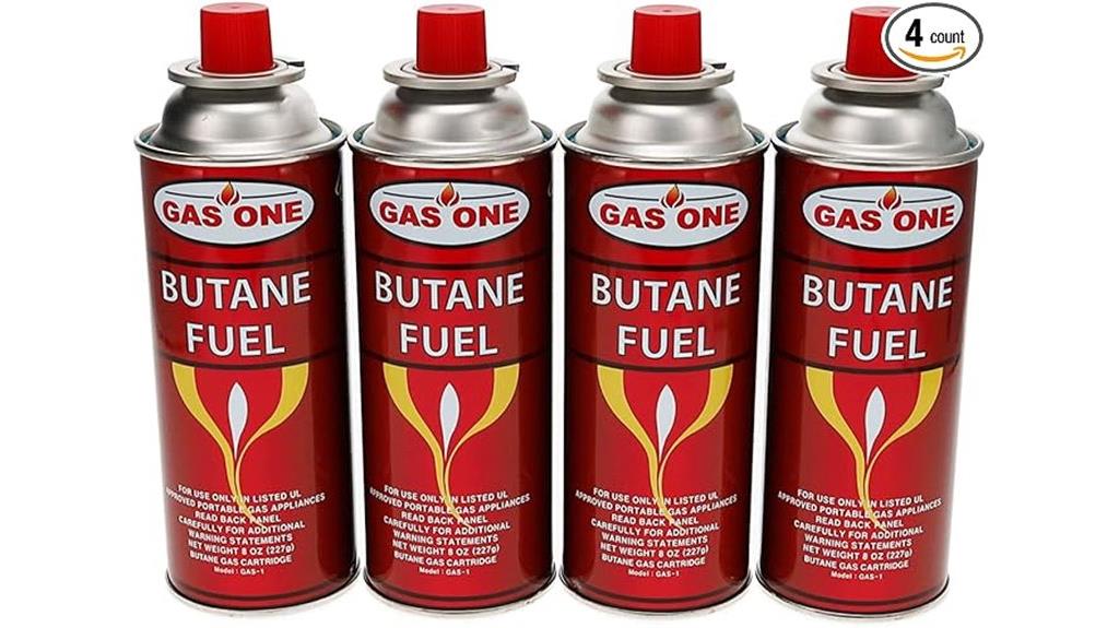 four pack butane fuel