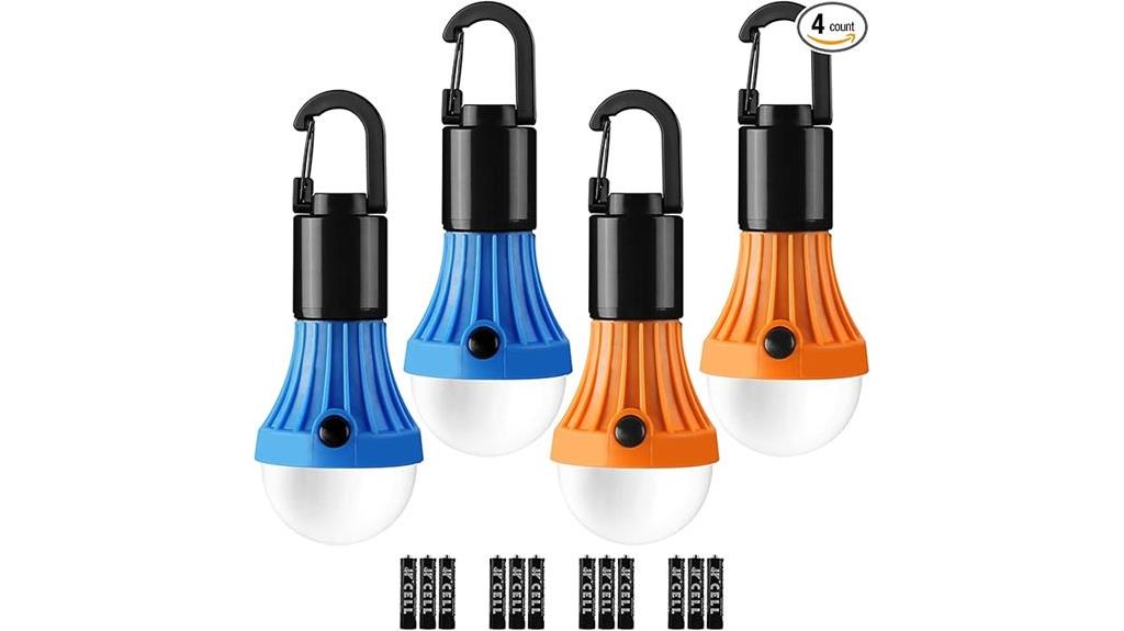 four pack led camping lanterns