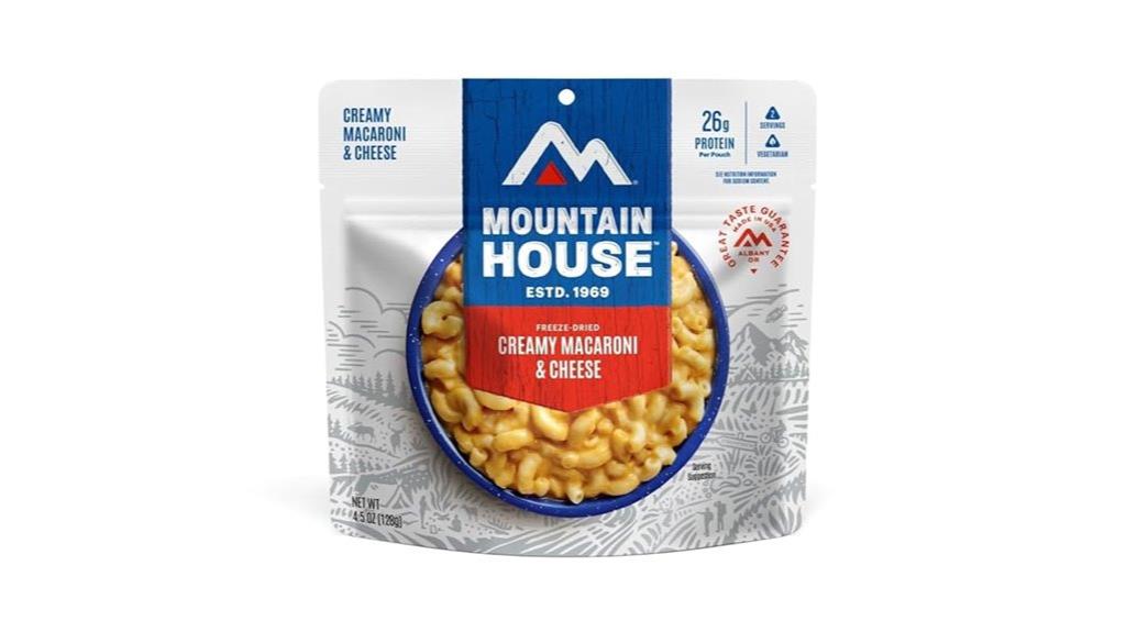 freeze dried backpacking macaroni