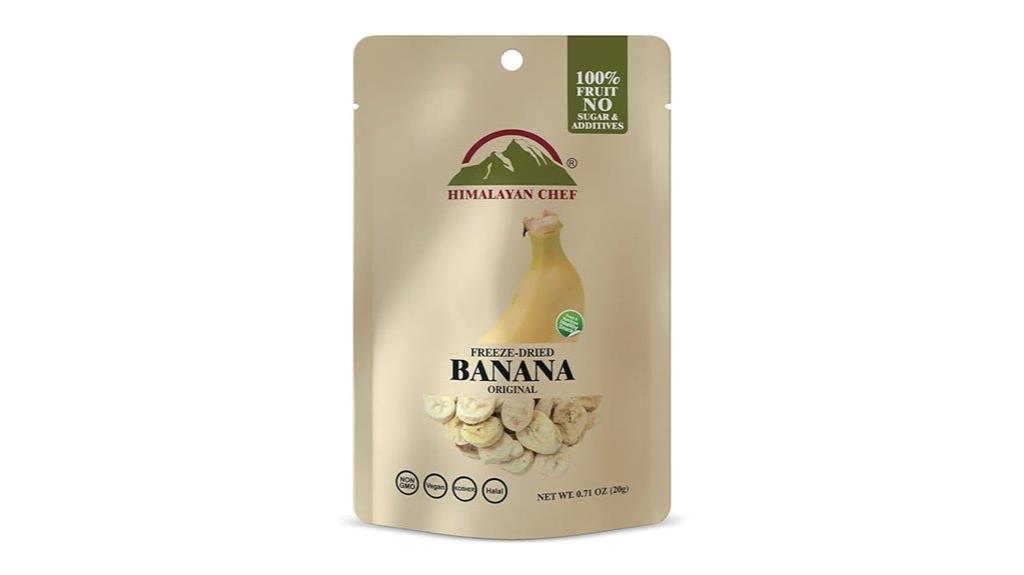 freeze dried banana crisps